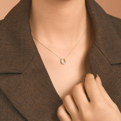 GRAVIA（馬蹄型ネックレス）0.3ct