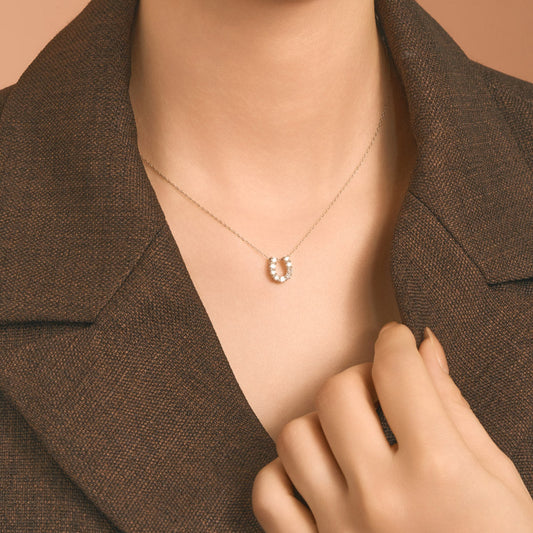 GRAVIA（馬蹄型ネックレス）0.3ct